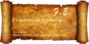 Frankovits Eudoxia névjegykártya